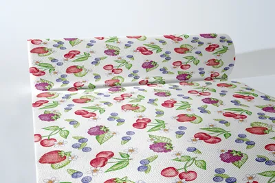 Produktbild von Airlaid Tischläufer Renate, 40 cm x 24 m, 1 Stück - Mank