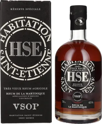 Produktbild von HSE Très Vieux Rhum Agricole VSOP 45% Vol. 0,7l in Geschenkbox