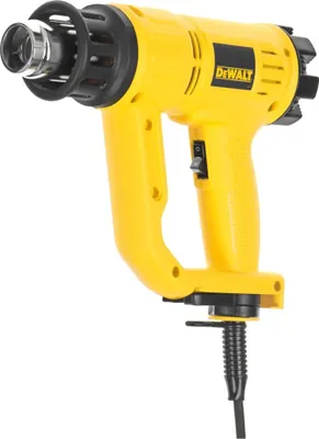 Obrázek produktu pro DeWALT D26411, Horkovzdušná pistole, Rukojeť pistole, Žlutá, 450 l/min, 600 °C, 68 dB