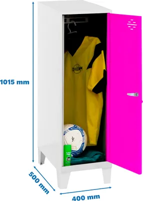 Immagine prodotto di Armadietto Simonrack SIMONLOCKER DISM bianco, rosa 8425437121746, 1 armadietto 40,0 x 50,0 x 101,5 cm