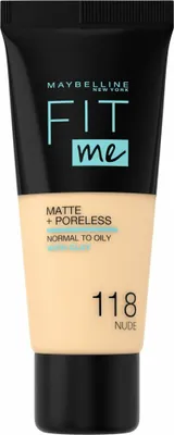 A product shot of a foundation bottle against a white background.