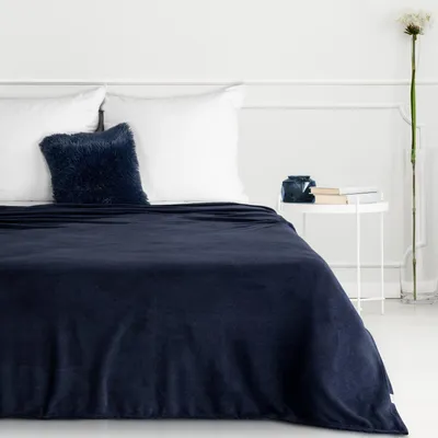Produktbild von Weiche, klassische Decke SIMPLE1 blau 150x200 cm