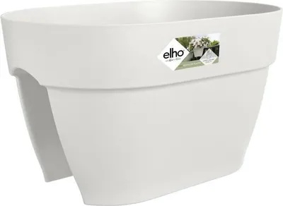 Image de Jardinière Balconnière Elho Vibia Campana Flower Bridge 40, 26x39x22cm, Blanc Soie, Balcon Extérieur, 10L