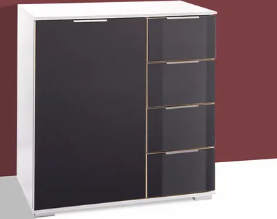 Immagine prodotto di Cassettiera Easy Plus 82 cm in vetro bianco/grigio