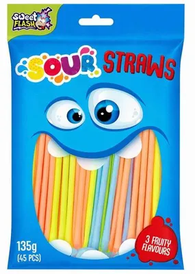 Produktbild von Sweet Flash Sour Straws 45er