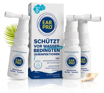 Produktbild von Ear Pro® Präventives und wasserabweisendes Ohrenspray 3x20 ml
