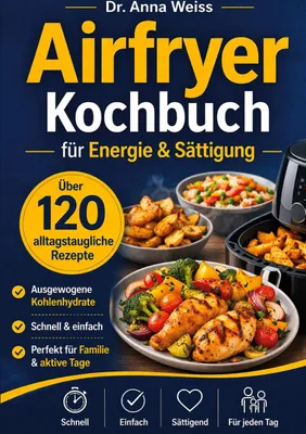 Produktbild von Airfryer Kochbuch für Energie & Sättigung