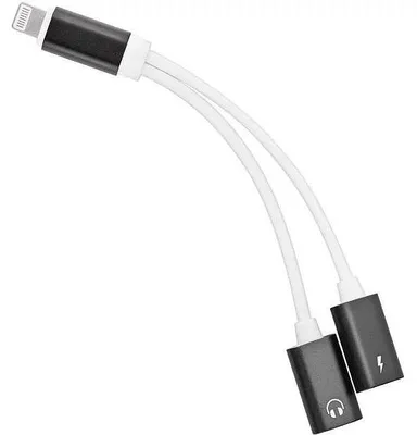 Zdjęcie produktu dla PremiumCord Adapter Lightning na 3,5 mm jack audio + ładowanie Lightning