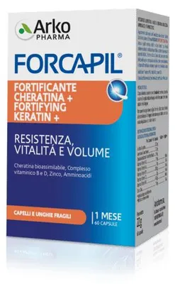 Obrázok produktu pre FORCAPIL FORTIFICANTE CHERATINA, 60 kapsúl