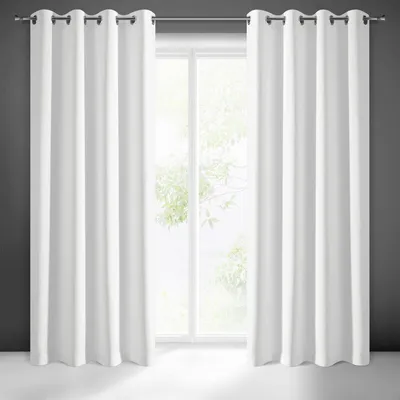 Obrázok produktu pre Záclona BLACKOUT biela 135x250 cm záves s očkami