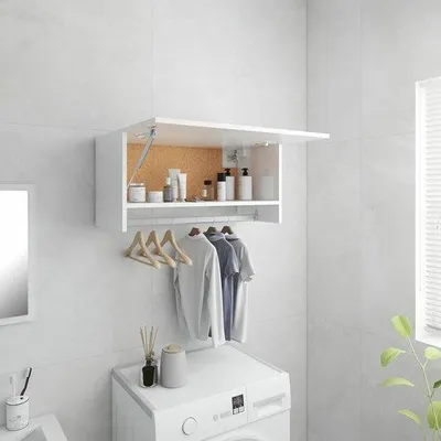 Obrázek produktu pro Bílá lesklá dřevěná skříň