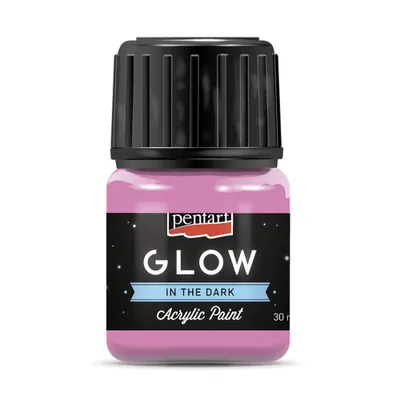 Produktbild von PENTART Leuchte im Dunkeln Acrylfarbe Glow in the dark Rose 30 ml