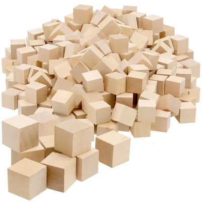 Produktbild von 300 Stück Holzspielwürfel, Blanko, 2x2x2 cm für kreative Projekte