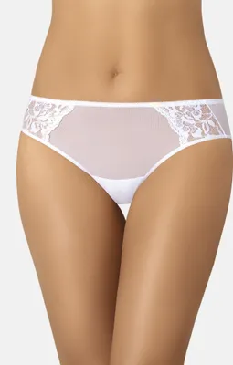 Produktbild von Teyli Mesh Slip mit floraler Spitze Samanta Female 322 weiß M