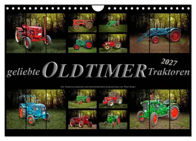 Produktbild von Geliebte Oldtimer Traktoren (Wandkalender 2027 DIN A4 quer), CALVENDO Monatskalender