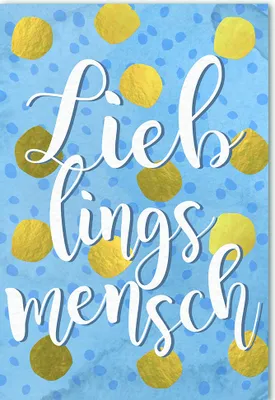 Produktbild von Lieblingsmensch - Glückwunschkarte im Format 11,5 x 17 cm mit