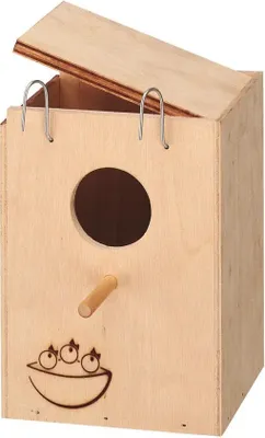 Zdjęcie produktu dla Ferplast Drewniane Gniazdo Dla Ptaków Średnie 19,5X14X14Cm
