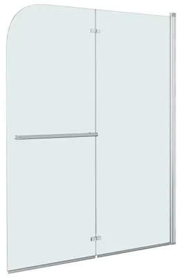 Obrázok produktu pre vidaXL Faltbare Duschkabine 2 Paneele ESG 95 x 140 cm
