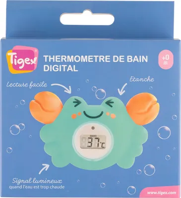 Produktbild von Tigex Badethermometer | Digitales Thermometer Krabbe |
