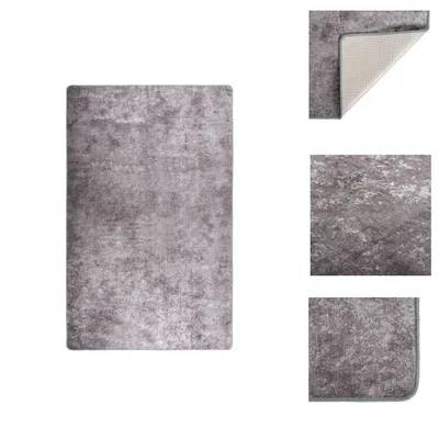 Produktbild von vidaXL Teppich Waschbar 160x230 cm Grau Rutschfest -  Teppiche