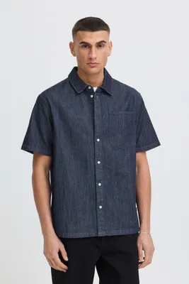Produktbild von !Solid SDRogue Herren Jeanshemd Hemd Kurzarmhemd 100% Baumwolle Casual Fit