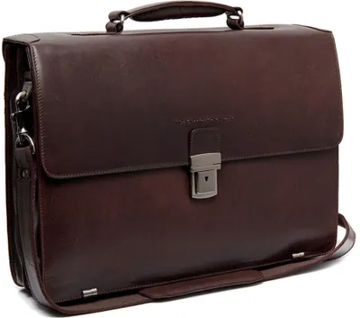 Produktbild von The Chesterfield Brand Businesstasche Laptoptasche mit Laptopfach Salvatore Laptopbag Brown dunkelbraun