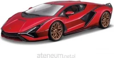 Zdjęcie produktu dla BBURAGO Lamborghini Sian FKP 37, Model super pojazdu, Wstępnie zmontowany, 1:24, Lamborghini Sian FKP 37, Każda płeć, Metal, Plastik