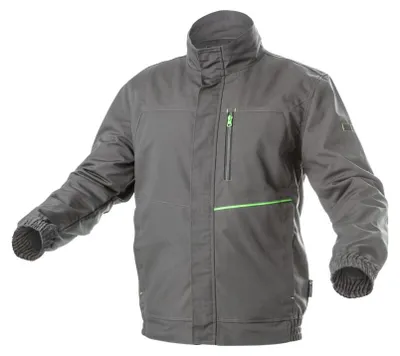 Produktbild von Arbeitsjacke Herren dunkelgrau/grau Gr. L (52) Högert Technik, 65% Polyester/35% Baumwolle – LEMBERG Arbeitsjacke Berufsbekleidung (HT5K800-1)