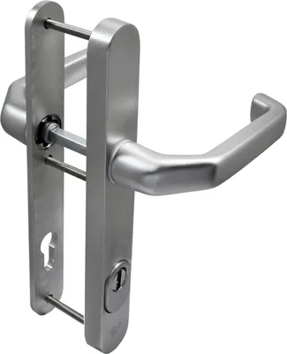 Produktbild von Schmalrahmen Schutzbeschlag SRG 9949 Dr-Dr 92mm ES2 mit ZA Türdrücker Türklinke