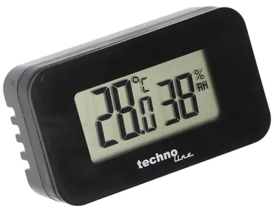 Produktbild von Technoline WS 7006, Elektronisches Umgebungsthermometer, Auto-Thermometer, °C, Digital, Schwarz, Rechteckig