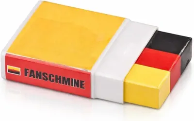 Image de Crayon de maquillage pour fans de football Allemagne – Couleurs rouge, noir et jaune pour la Coupe du monde 2026, pour femmes et hommes