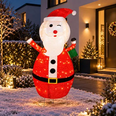 Immagine prodotto di Figura di Babbo Natale XXL LED / Babbo Natale 180CM 200 LED IP44 per esterni