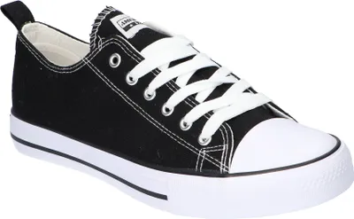 Produktbild von AMERICAN CLUB LH04 Original Herren-Sneaker, luftige Sneakers, Schnür-Canvas-Sneaker, Schwarz 43