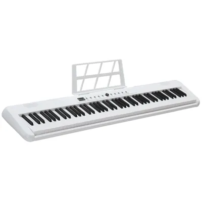 Image de Piano numérique ALIGHTUP, 88 touches, clavier de piano numérique avec haut-parleur, pédale de sustain et connectivité MIDI, idéal pour les débutants, couleur blanche
