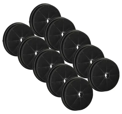 Produktbild von vhbw 10x Aktivkohlefilter Ersatz für Beko AS-AZKF030, 9174220018, 9199001580 für Dunstabzugshaube - 19 cm