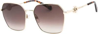 Immagine prodotto di Marc Jacobs - Occhiali da sole quadrati da donna SY1723 (Taglia unica) (Oro/Marrone)