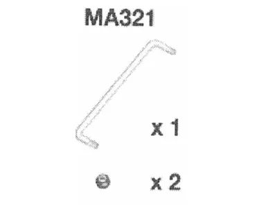 Produktbild von Amewi MA321 Ackermannstange AM10SC