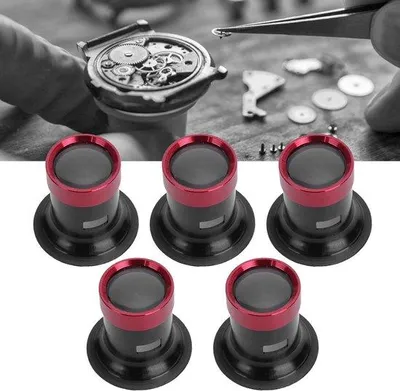 Produktbild von 5-fach Set aus Aluminiumlegierung, 3x 5x, 10x, 15x, 20x, Vergroßerungsgläser
