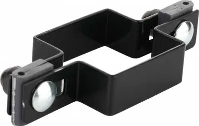 Immagine prodotto di LogistSystem Morsetto centrale in SET 60x60mm per filo FI5mm - Nero Morsetto per paletti di recinzione - Fissaggio di pannelli di rete - Morsetti per recinzione Morsetto per tutore Morsetto per palo