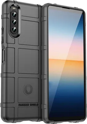 Produktbild von Mobigear Rugged Shield  Sony Xperia 10 IV Hülle Flexibles TPU Backcover Stoßfest - Schwarz