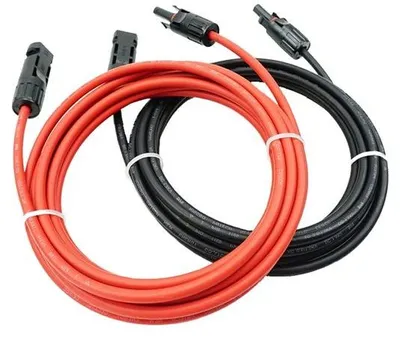 Zdjęcie produktu dla Przewód rozszerzający do paneli słonecznych dwuwtykowych, 6mm2 czerwony/czarny, w tym wtyk 4mm2, długości 4 m
