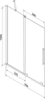 Zdjęcie produktu dla Mexen Velar Parawan Wanny 70x150 cm Szron, Różowe Złoto, 2-Skrzydłowy