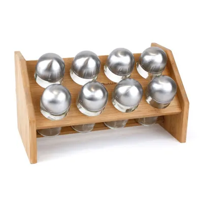 Produktbild von Gewürzspender aus Bambus Quttin (8 pcs) (25 x 14,5 x 14,5 cm)