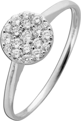 Produktbild von Diamant Ring Weißgold 585 14K Lab Grown Diamanten 0.40ct 19