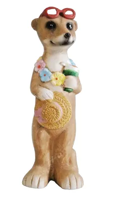 Produktbild von Deko Erdmännchen Mungo Tier Garten Afrika Meerkatze Figur Objekt Skulptur