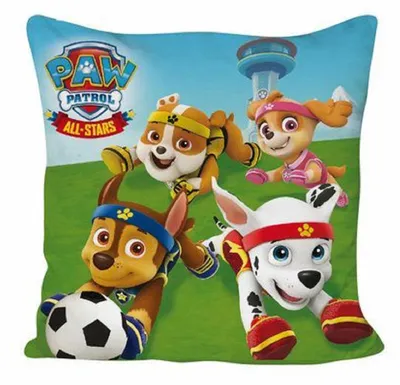 Obrázok produktu pre Tlapková patrola vankúšik Plyšový vankúšik Dekoračný vankúšik 40 x 40 cm