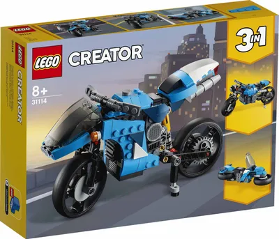 Produktbild von LEGO 31114 Creator 3-In-1 Geländemotorrad aus Bausteinen