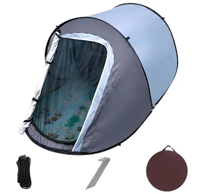 Produktbild von Campingzelt, Wurfzelt, Pop Up Zelt, Kuppelzelt, Familienzelt, 1-2 Personen, Wasserdicht Sonnenschutz, für Camping, Wandern