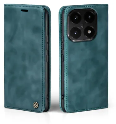 Produktbild von Handy Hülle für Xiaomi 15T Klapphülle Bookcase Flip Cover Handy Tasche Etui Farbe: Petrol