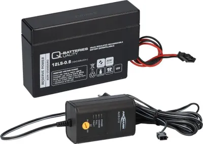 Produktbild von Ladegerät mit 1x Blei-Akku 12V 0,8Ah 12LS-0.8 Heim & Haus Molex Stecker